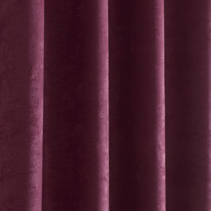 Fusion Strata Eyelet Curtains - Wine - Williamsons Factory Shop