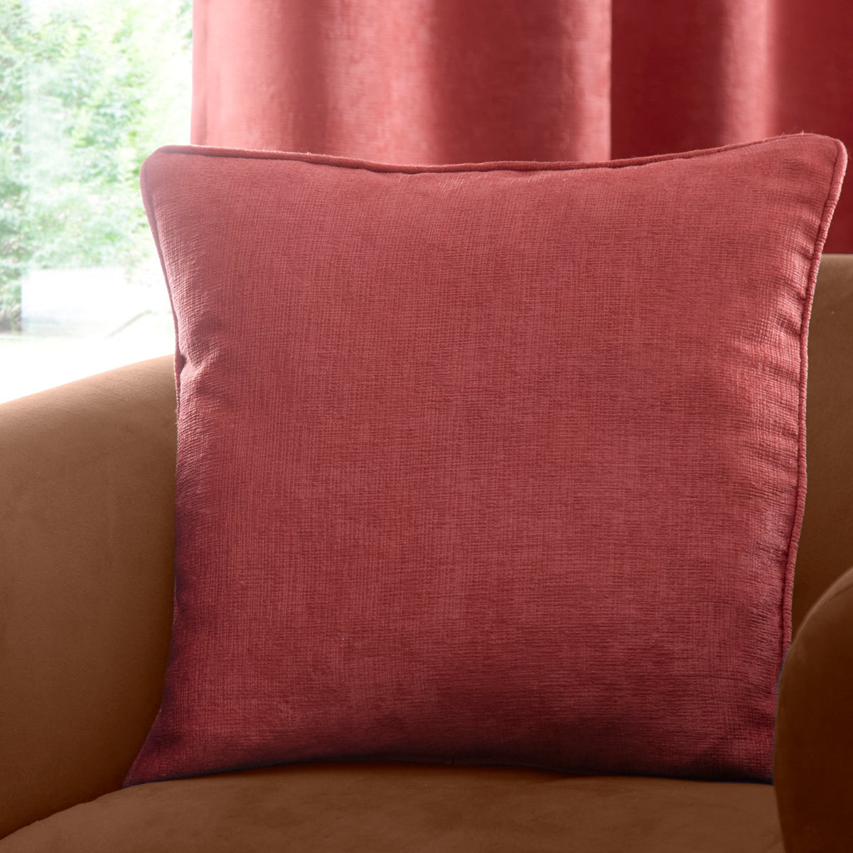 Fusion Strata Cushion - Terracotta