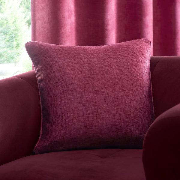 Fusion Strata Cushion - Wine - Williamsons Factory Shop