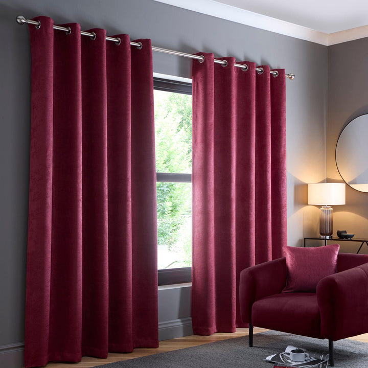 Fusion Strata Cushion - Wine - Williamsons Factory Shop