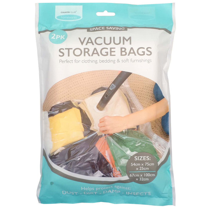 Vaccum Storage Bags (2 Pack) - Williamsons Factory Shop