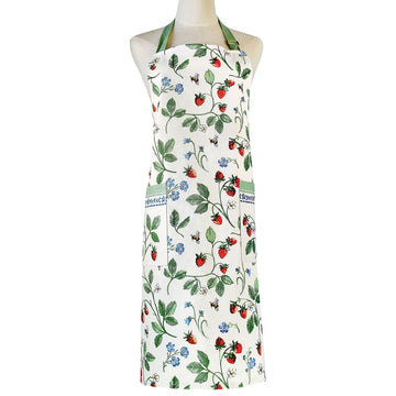 Strawberry Patch Cotton Apron - Green