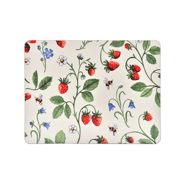 Lot de 4 sets de table Champ de fraises - Vert