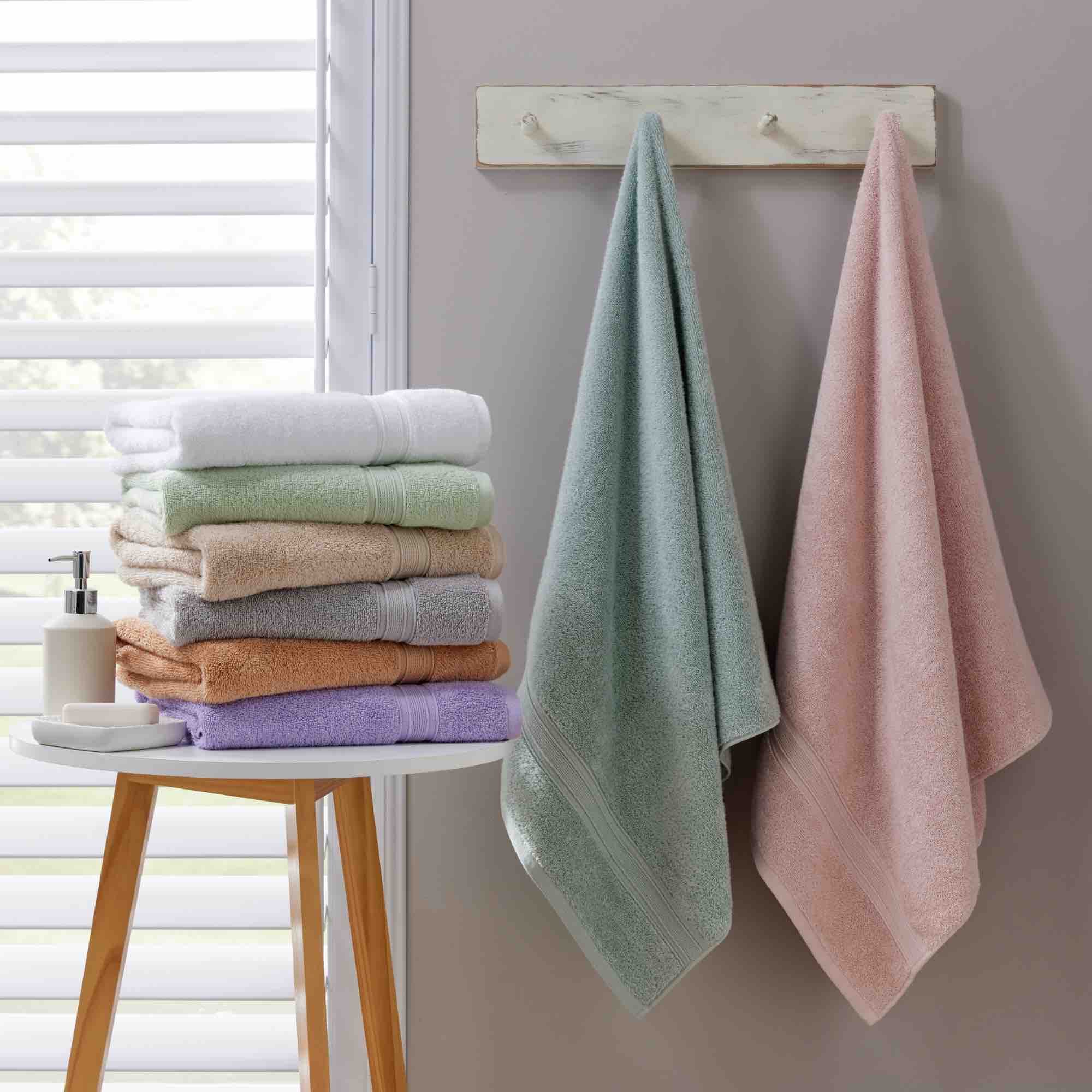 Christy Serene Combed Cotton Towel - White