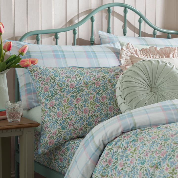 Laura Ashley Sherston Duvet Cover Set - Powder Blue - Williamsons Factory Shop