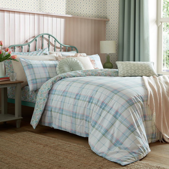 Laura Ashley Sherston Duvet Cover Set - Powder Blue - Williamsons Factory Shop