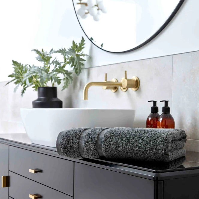Christy Signum Combed Cotton Towel - Ash Grey - Williamsons Factory Shop