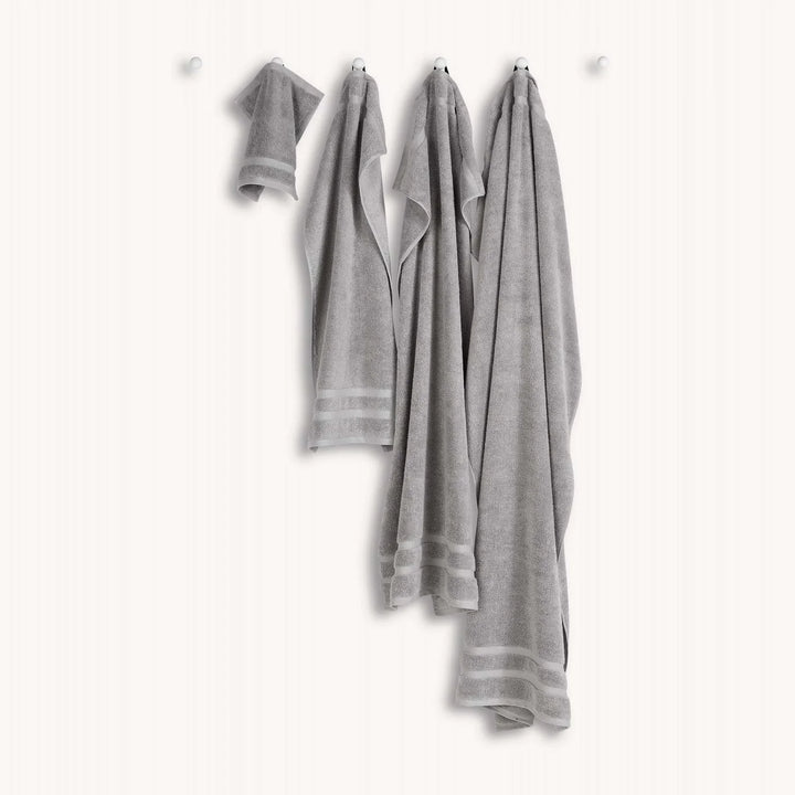 Christy Signum Combed Cotton Towel - Dove Grey - Williamsons Factory Shop