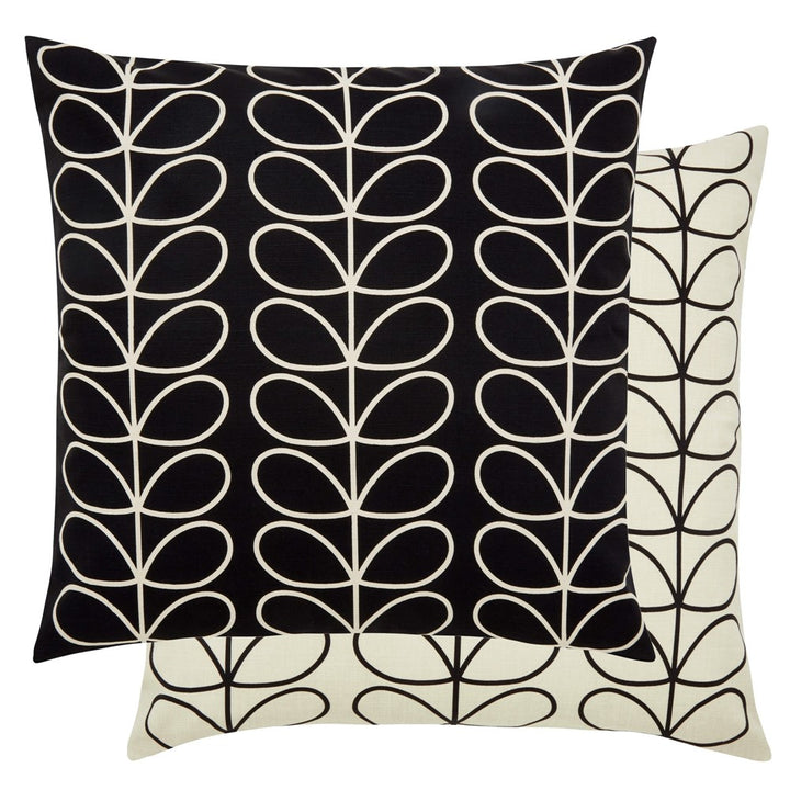 Orla Kiely Small Linear Stem Cushion - Monochrome - Williamsons Factory Shop