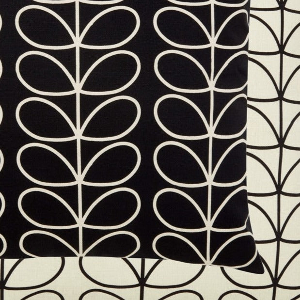 Orla Kiely Small Linear Stem Cushion - Monochrome - Williamsons Factory Shop