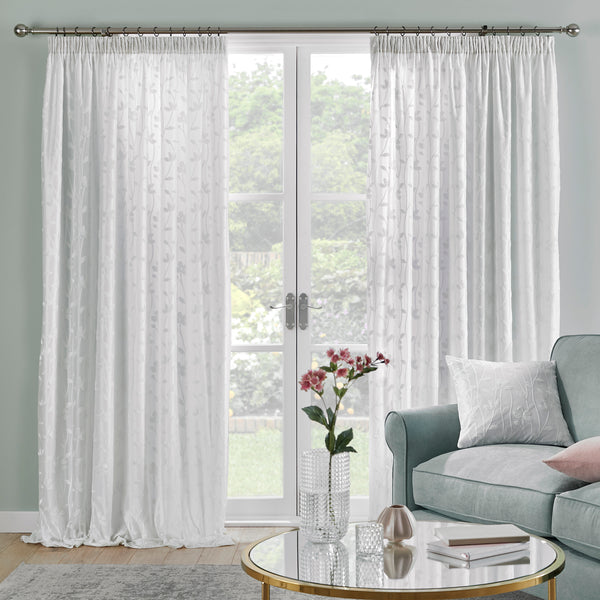 Dreams & Drapes Sophia Pencil Pleat Curtains - Ivory - Williamsons Factory Shop