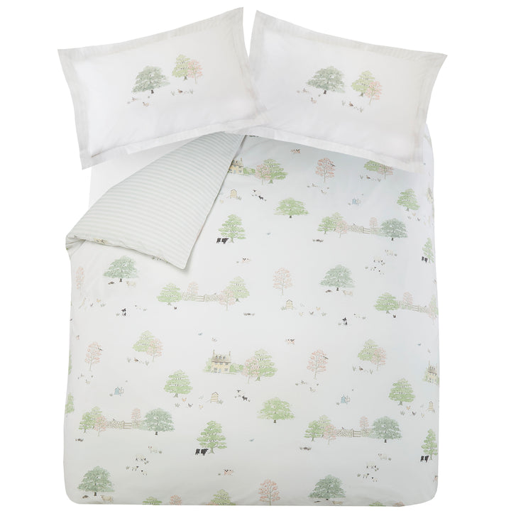 Sophie Allport Spring Cottage Duvet Cover Set - Green - Williamsons Factory Shop