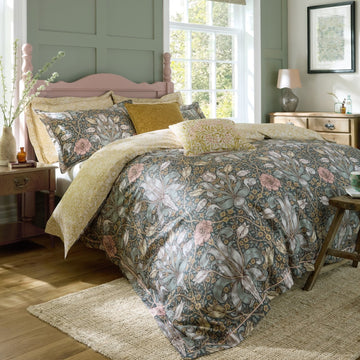 William Morris Spring Thicket Duvet Cover Set - Mineral