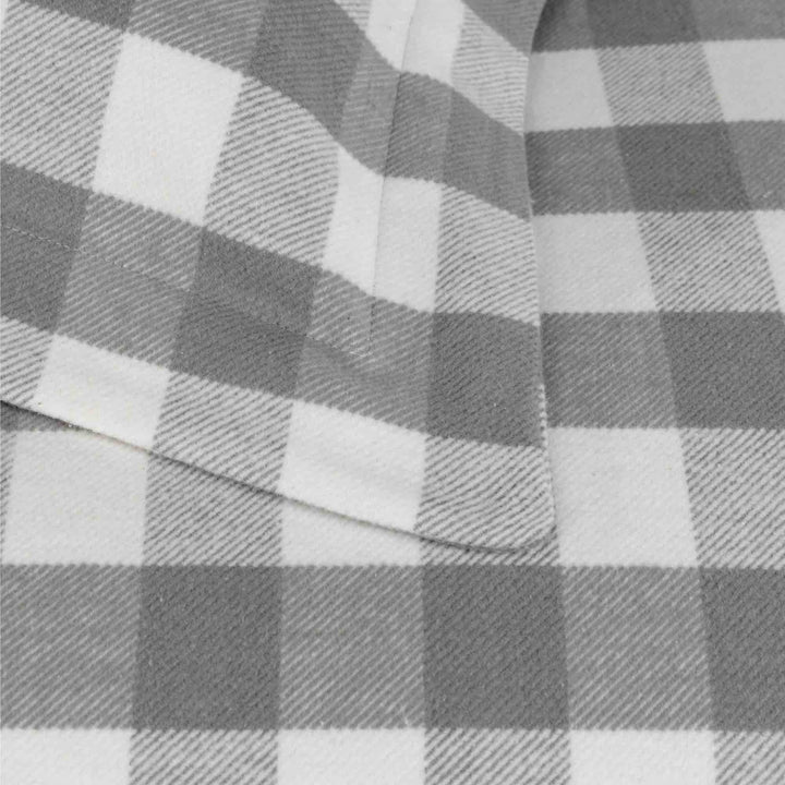 Stirling Brushed Cotton Duvet Cover Set - Grey - Williamsons Factory Shop