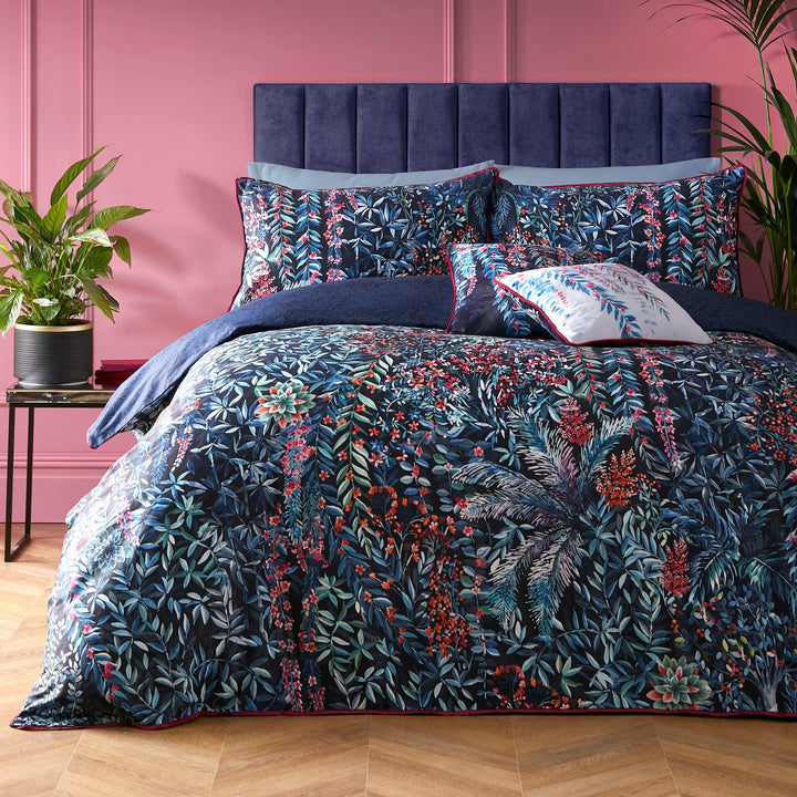 Soiree Tessa Cushion - Navy - Williamsons Factory Shop