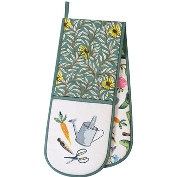 Time to Grow Double Oven Glove - Green