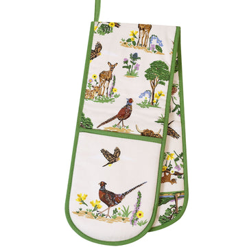 Thistlewood Double Oven Glove - Green