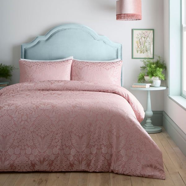 Appletree Toria Jacquard Duvet Cover Set - Blush