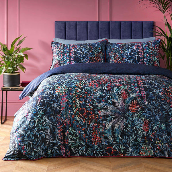 Soiree Tessa Duvet Cover Set - Navy - Williamsons Factory Shop