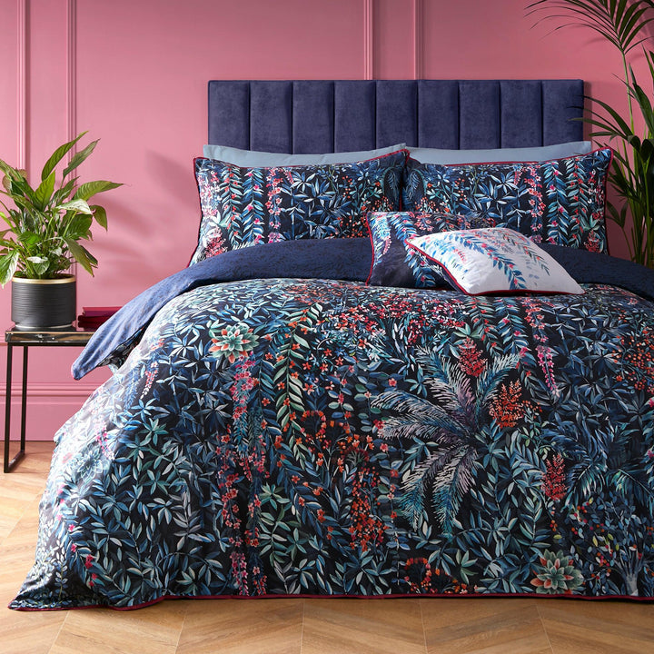 Soiree Tessa Duvet Cover Set - Navy - Williamsons Factory Shop