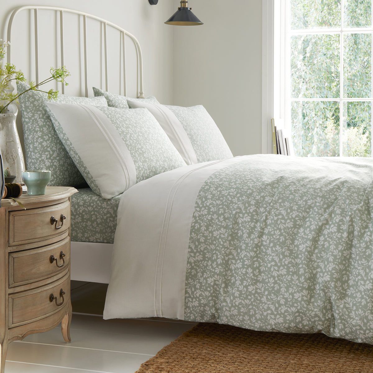 Dreams & Drapes Tess Duvet Cover Set - Green