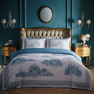 Laurence Llewelyn-Bowen Tuscan Toile Duvet Cover Set - Blue