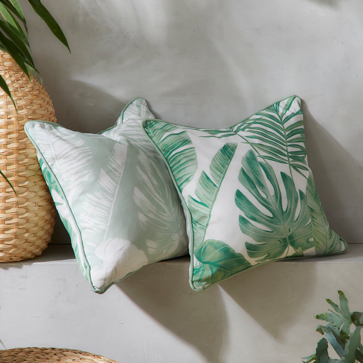Dreams & Drapes Tahiti Outdoor Cushion - Green - Williamsons Factory Shop