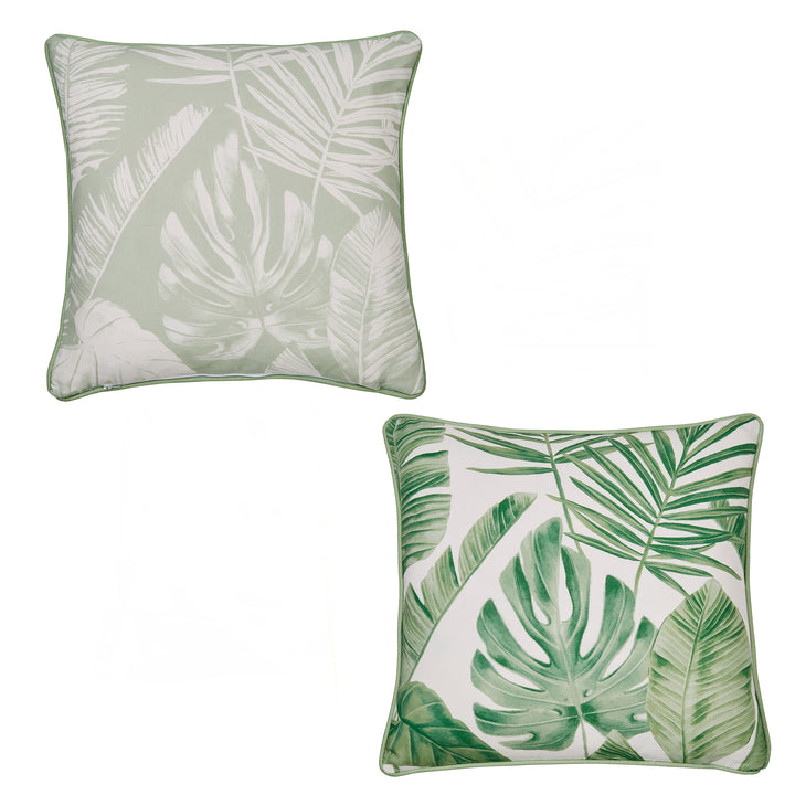 Dreams & Drapes Tahiti Outdoor Cushion - Green - Williamsons Factory Shop