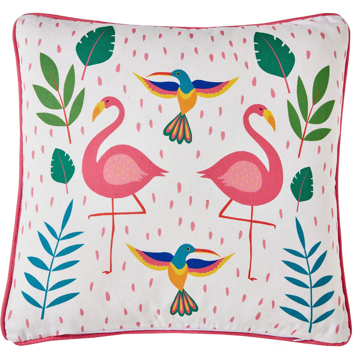 Fusion Tropical Flamingo Outdoor Cushion - Pink