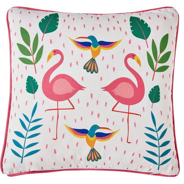 Fusion Tropical Flamingo Outdoor Cushion - Pink