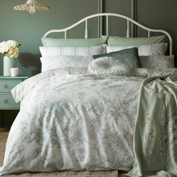 Laura Ashley Tuileries Duvet Cover Set - Sage