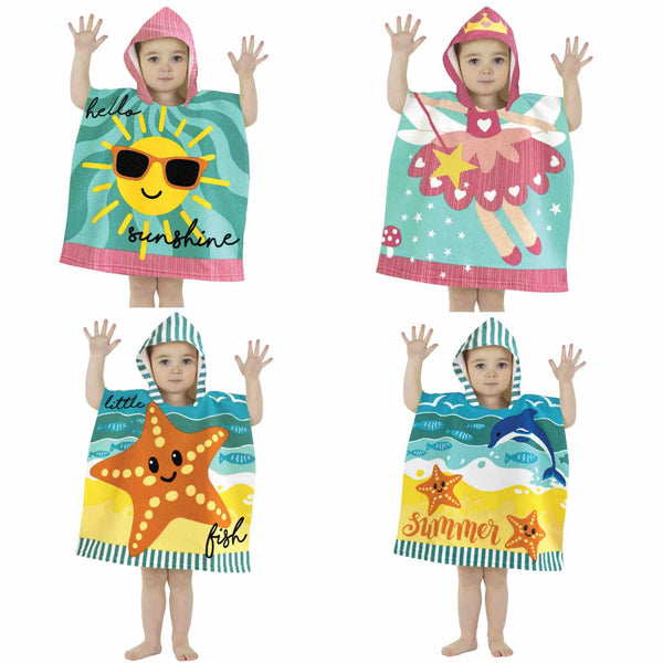 Kids Hooded Poncho Pal Robe (1 -3 Years) - Williamsons Factory Shop