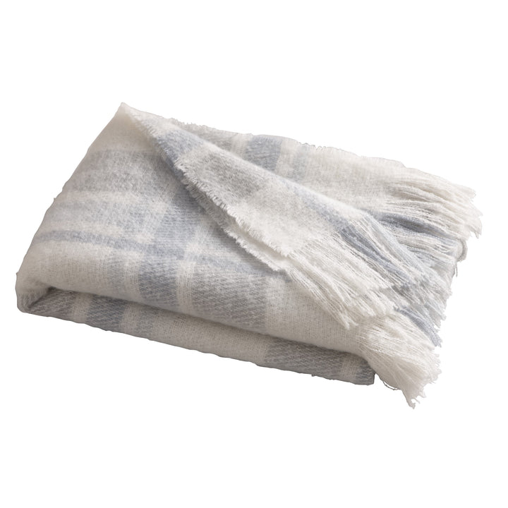 Appletree Hygge Verbier Throw - Blue - Williamsons Factory Shop