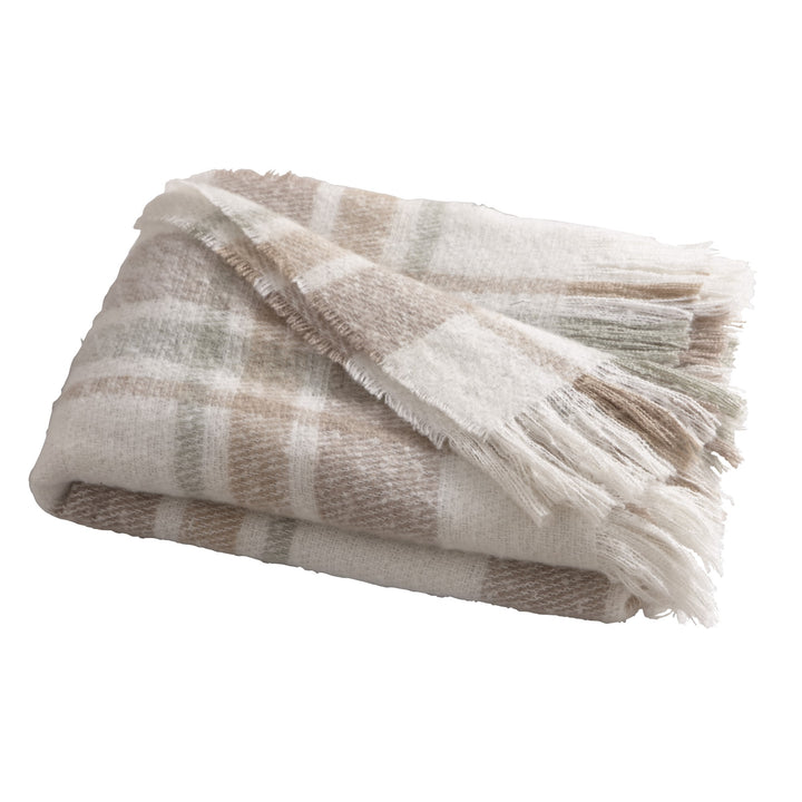 Appletree Hygge Verbier Throw - Natural - Williamsons Factory Shop