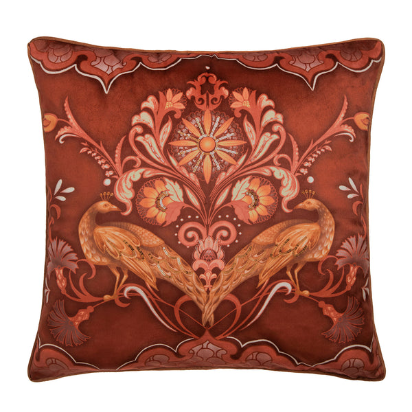 Laurence Llewelyn-Bowen Veritas Velvet Cushion - Spice