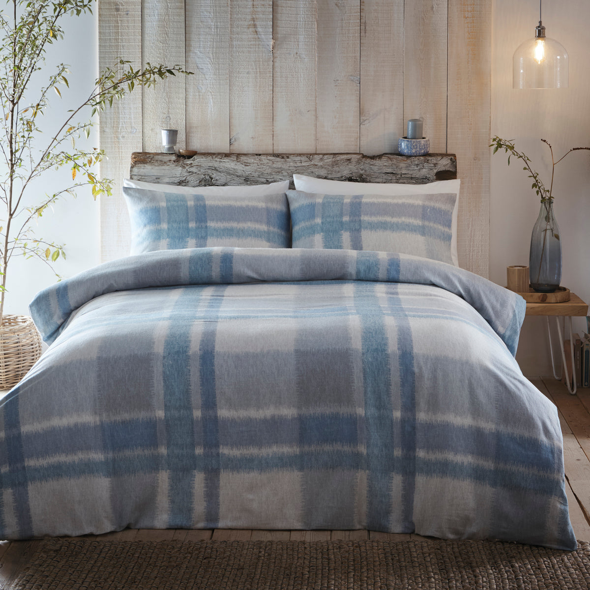 Appletree Hygge Verbier Duvet Cover Set - Blue