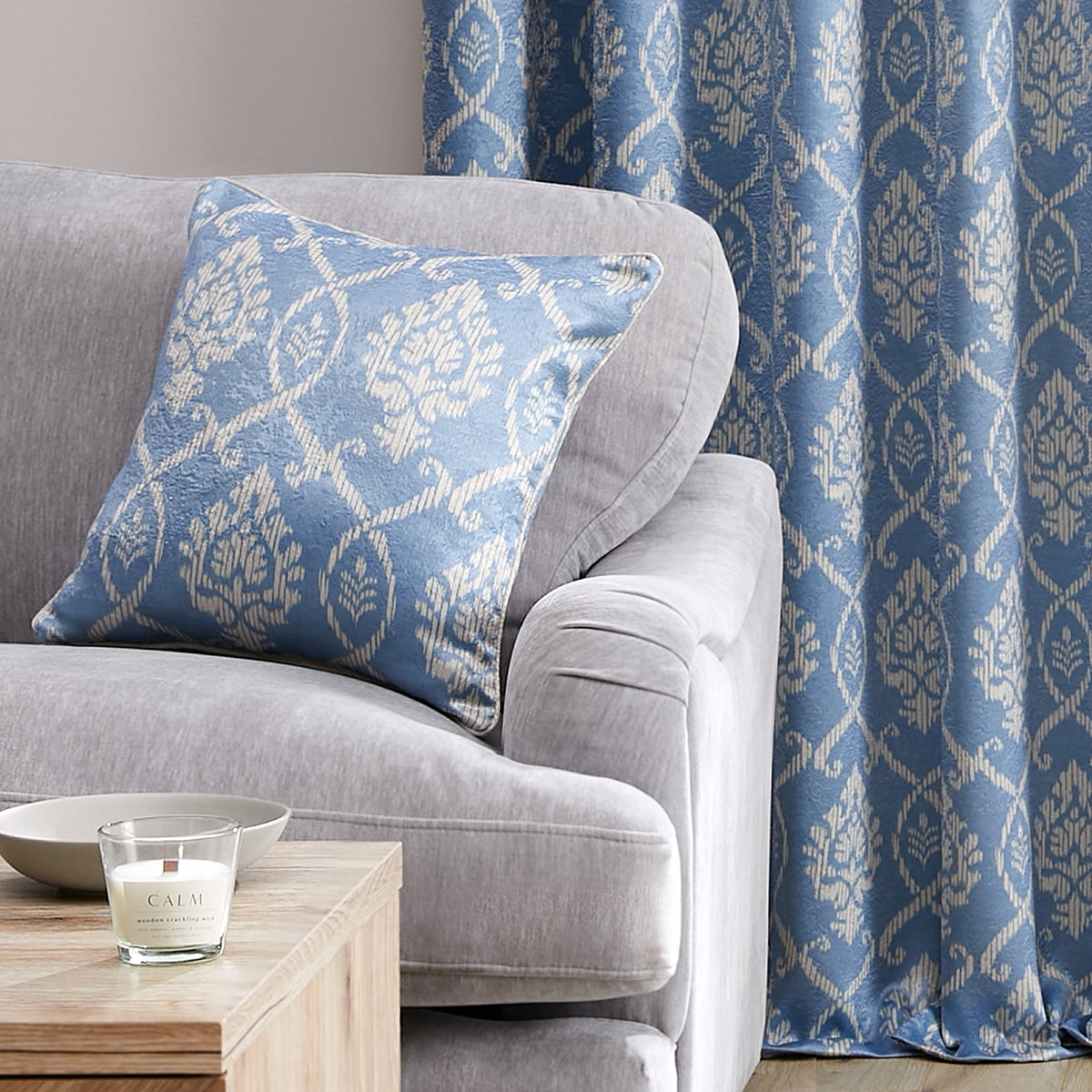 Dreams & Drapes Vivianna Cushion - Blue