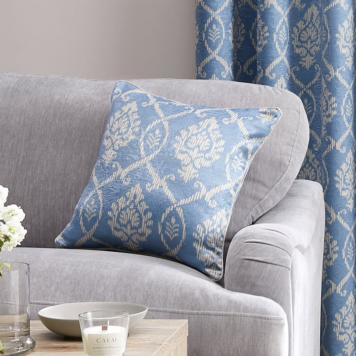 Dreams & Drapes Vivianna Cushion - Blue - Williamsons Factory Shop