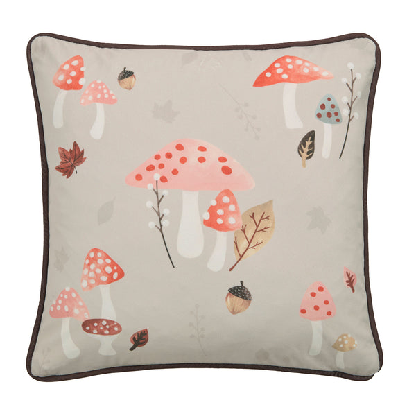 Fusion Woodland Dreams Velvet Cushion - Chocolate
