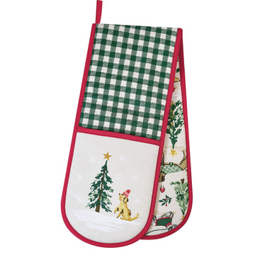 Winter Walkies Double Oven Glove - Beige