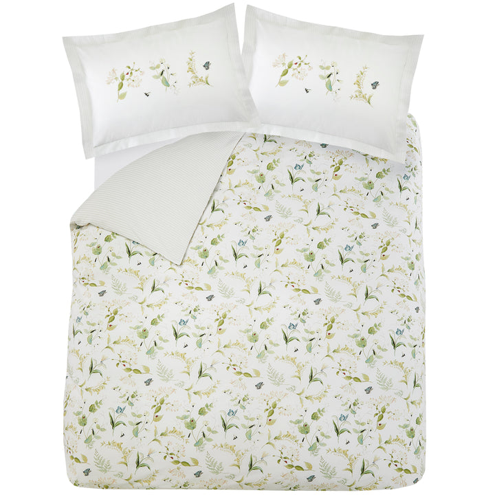 Sophie Allport Wild Floral Duvet Cover Set - Green - Williamsons Factory Shop