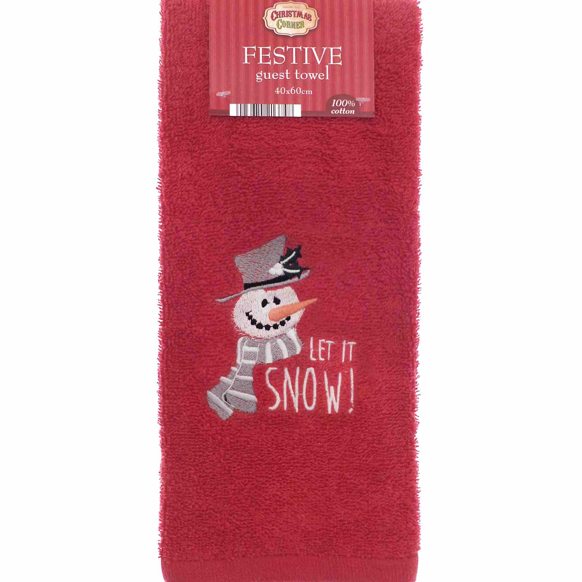 Festive Embroidered Guest Towel