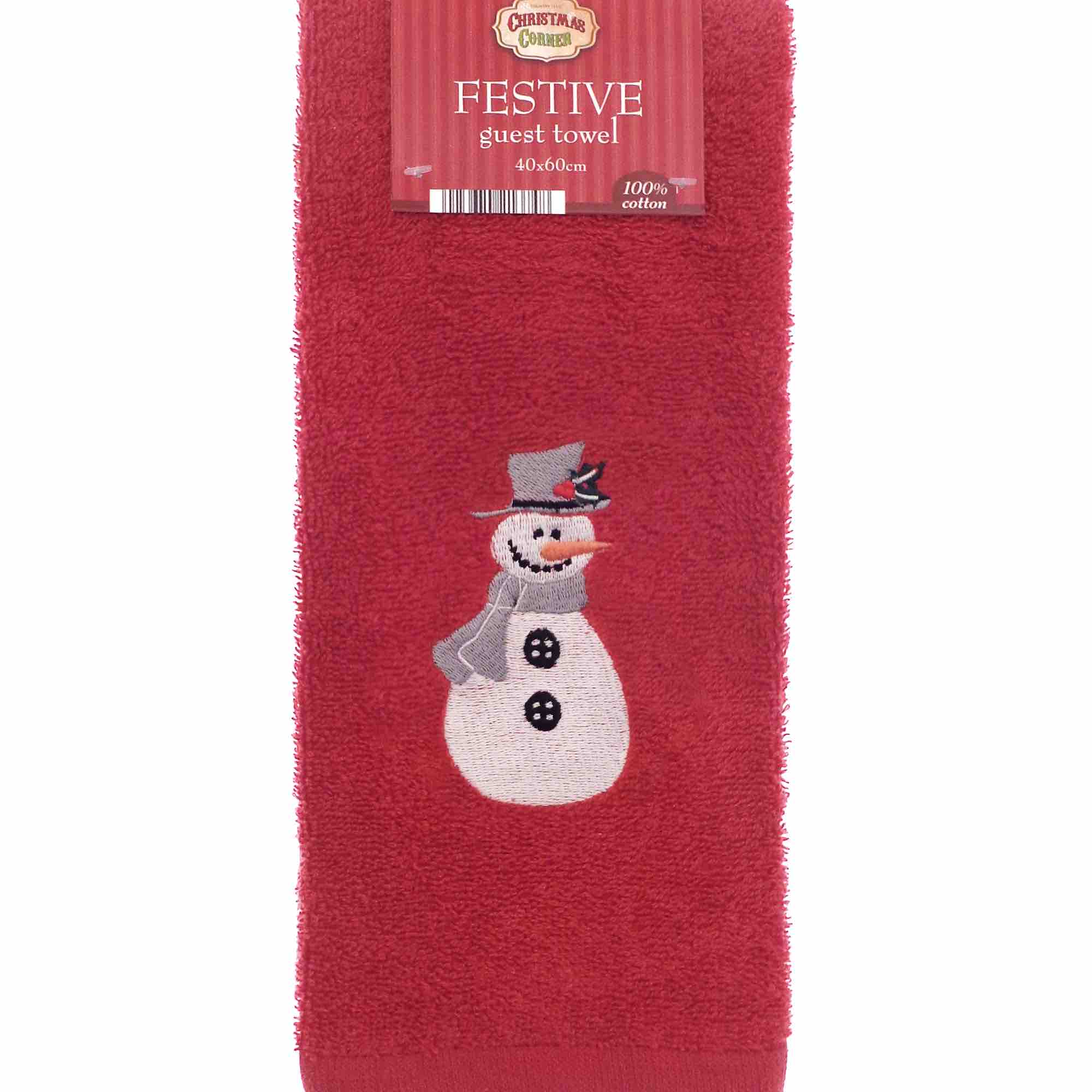 Festive Embroidered Guest Towel