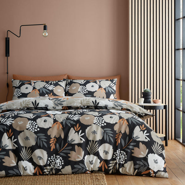 Fusion Yasmin Duvet Cover Set - Black - Williamsons Factory Shop