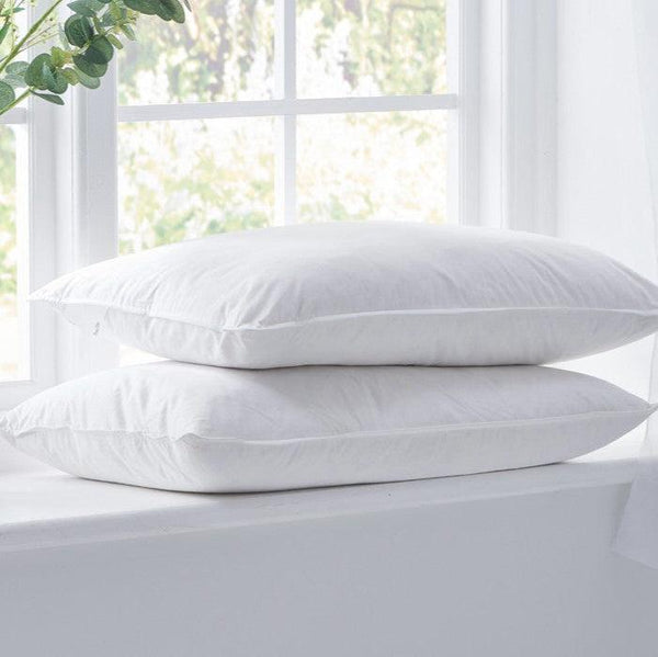 Bellissimo Extra Fill Goose Down & Feather Pillow Pair - Williamsons Factory Shop