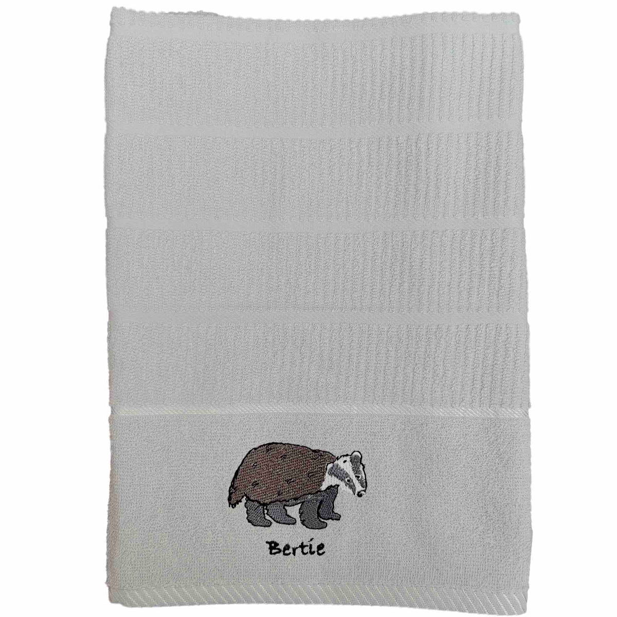 Bertie Badger Kitchen Towel Grey - Williamsons Home