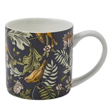 Finch & Flower Bone China Mug - Navy