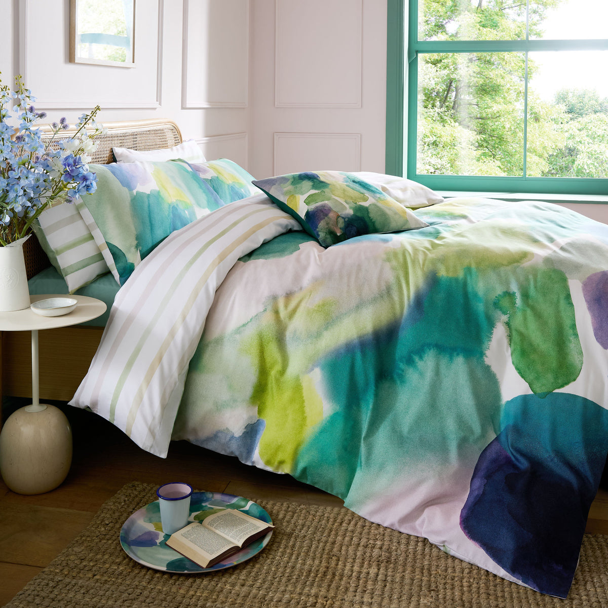 Bluebellgray Lochaber Duvet Cover Set - Sea – main view