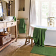 Christy Cirrus Apple Green towel lifestyle photograph