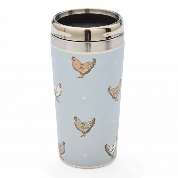 Farmers Kitchen Stainless Steel Bamboo Travel Mug - Williamsons Factory Shop
